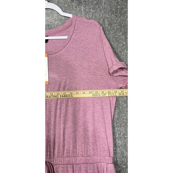 32 Degrees Cool Heather Rose Cocoa Shirt Dress Womens Size XXL Stretch Pockets - Picture 9 of 10